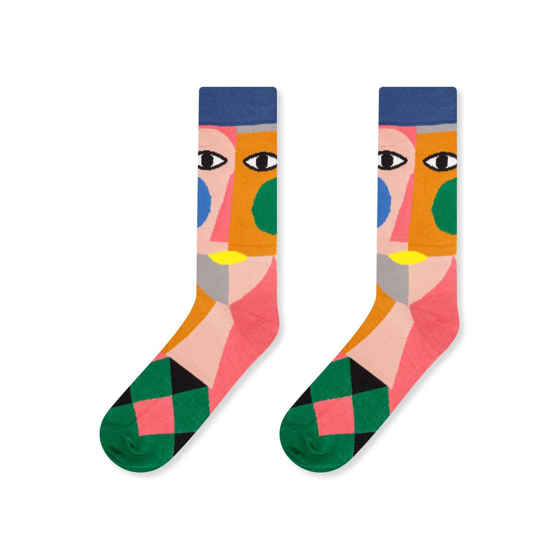 Шарени чорапи с очи