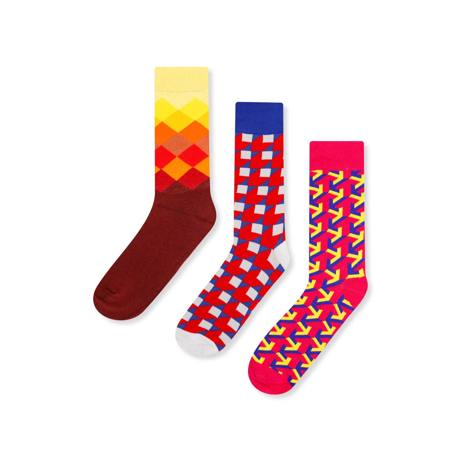 Комплект червени чорапи - 3 чифта