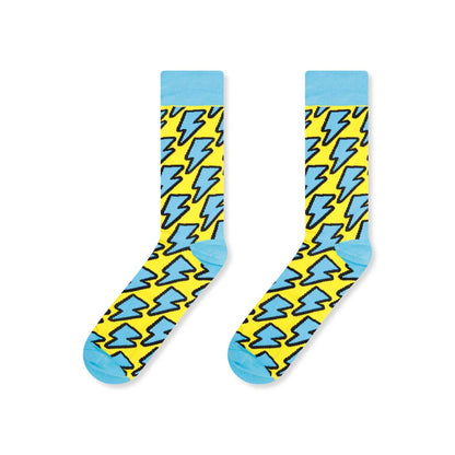 Синьобели чорапи на ромбове