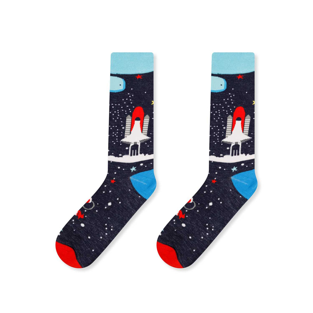 Тъмносини космос чорапи