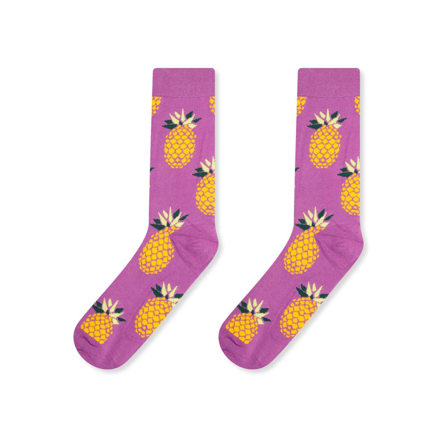 Лилави чорапи на ананаси