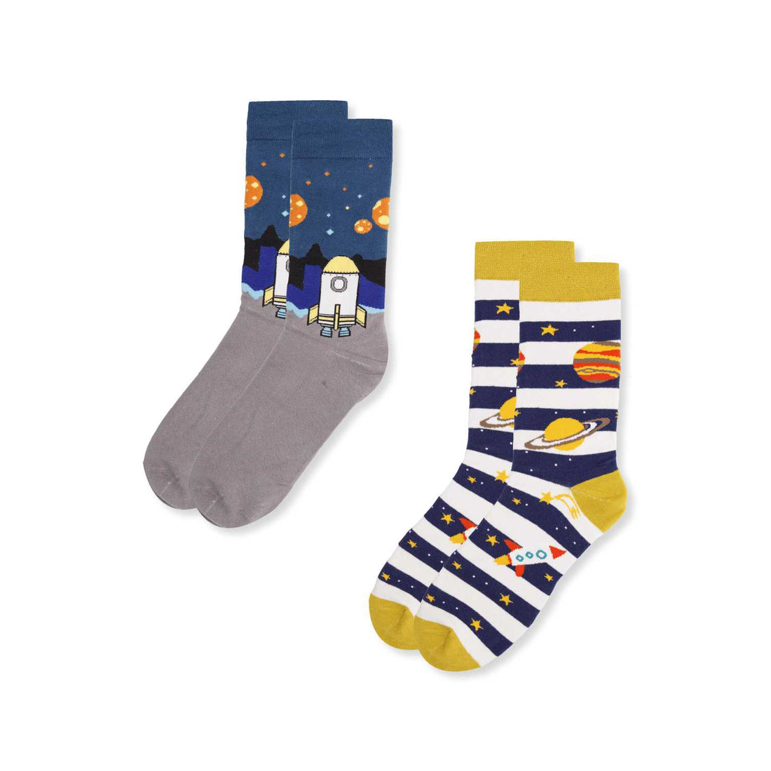 Комплект от два чифта чорапи - космически