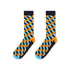 Синьооранжеви чорапи на ромбове
