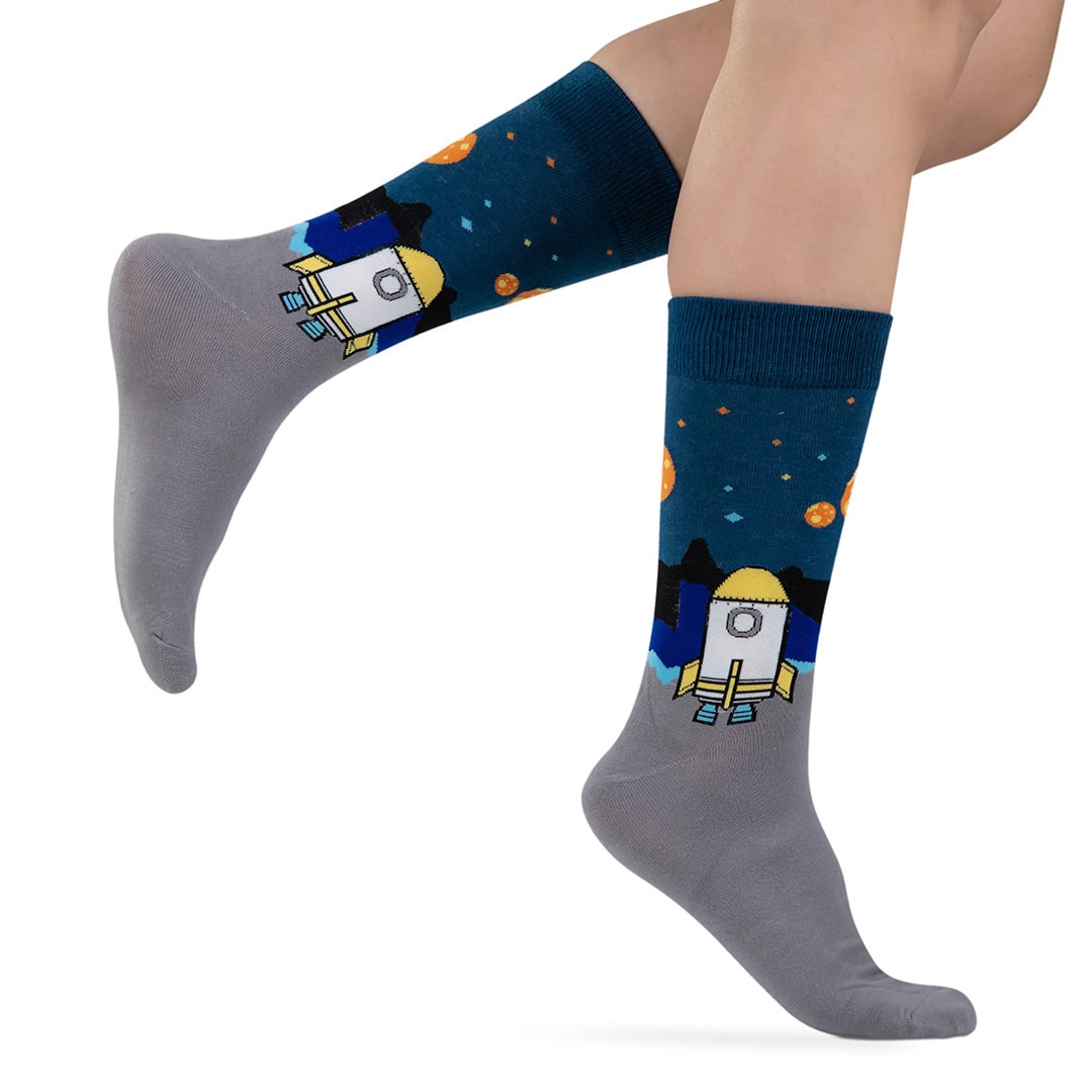 Сивосини чорапи космос