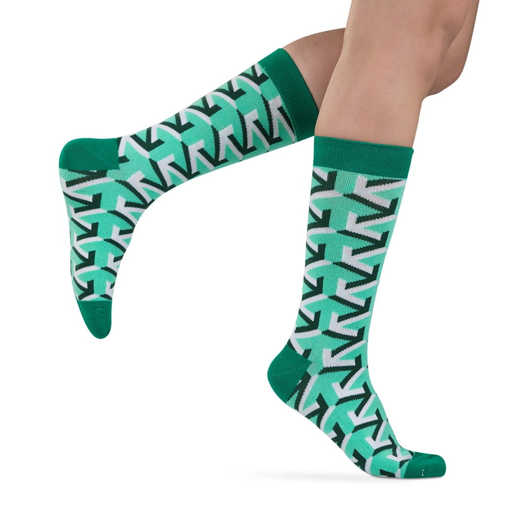Зелени чорапи на фигурки